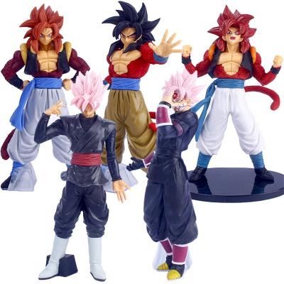 China Japanese anime figure DBZ 4 GT son goku Vegeta Gogeta super siyan pvc action number DOULUO eco-friendly new design for collection for sale