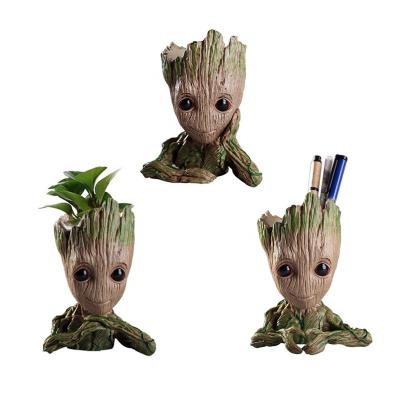 China DOULUO Tree Man Pen Flower Pot The Galaxy Eco-Friendly Flowerpot Baby Groot for sale