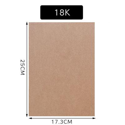 China Custom Logo Printed Printing B5 Blank Kraft Paper Notebook Sketchbook for sale