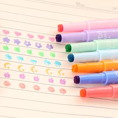 China Wholesale Multicolor Fruity Marker Highlighter Pen,Writing Chisel Soft and Bright Color Highlighter Tip Liquid Nite Author Maker Pen for Office for sale