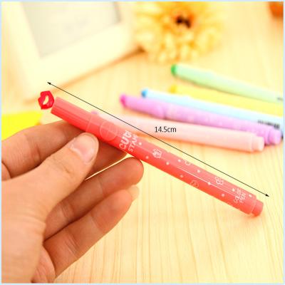 China Korean Stamp Pen For Children Pen Star Stamp Pen Hot Marker Pen Design Students Stationery Highlighter Bar for sale