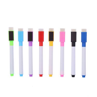 China Plastic 8 Colors With Strip Regenerate Fine Primary Magnetic Whiteboard Pen For Children To Painting for sale