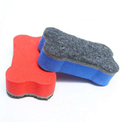 China Office / School White Eraser Magnetic Felt Bone Eraser 7*4*1.5 Cloth Eraser Small Color for sale