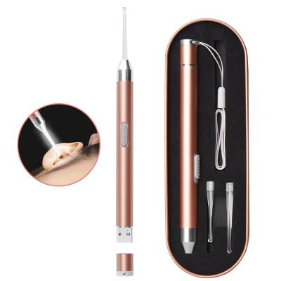 China 1pcs/set Popular Amazon USB Rechargeable Ear Cleaner Led Earpick Kit Instant Light Ear Pick for sale