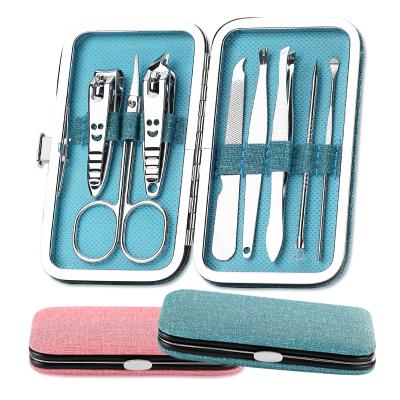 China Yangjiang Factory Multi Functional Hot Selling 8 Pcs Pedicure Toenail Trimmer Hot Sale Amazon Nail Clipper Pedicure 8PCS Mini Set for sale