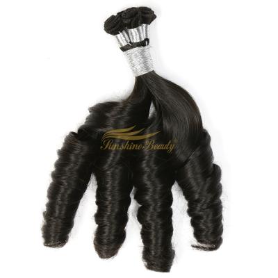 China American popular silky straight wave fummi handtied brazilian hair weft extensions hair extension for sale