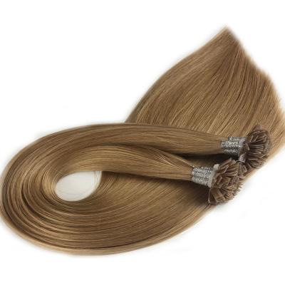 China Luxury Double Drawn Silky Straight Wave 100% Remy Human Flat Tip Hair Extensions for sale