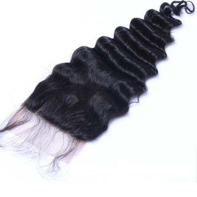 China 4x4 Straight Deep Curly Lace Closure Body Wave Human Hair Wholesale Manufacture in China Human Lace Closure for sale