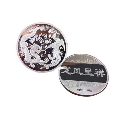 China Custom Personalized Type Aluminum Casting Gift Metal Technology Carving Commemorative Coins for sale