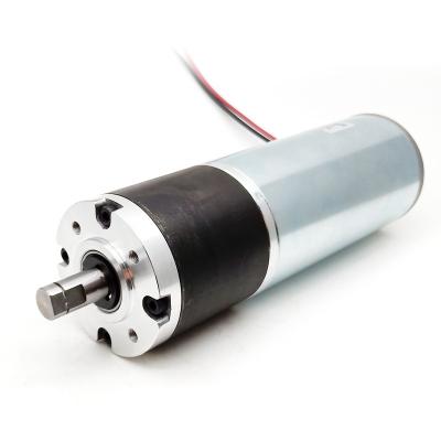 China 1250rpm 138w 24v 60mm Gearbox Brush Dc Motor Gear Explosion Proof High Speed ​​Planetary Motor for sale