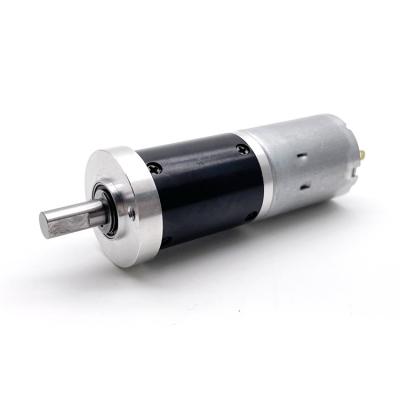 China 12V totally enclosed small dc 370 motor with 24mm planetary gearbox dc motor for sale