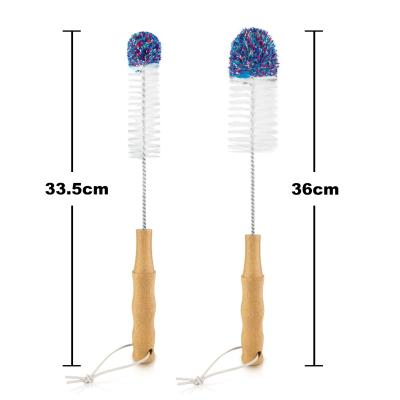 China Household Baby Bottle Brush Wash Cleaning Brush Cup Stocked Plastic Nylon Cleaning Brush for sale