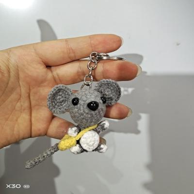 China Europe Yixianqian 2023 New handmade knitted crochet animals crochet keychains for mouse for sale