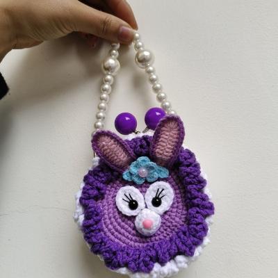 China Japan Yixianqian 2023 Japanese Purple Rabbit Crossbody Bag 100% handmade toy for Girls gift Crochet princess for StellaLou for sale