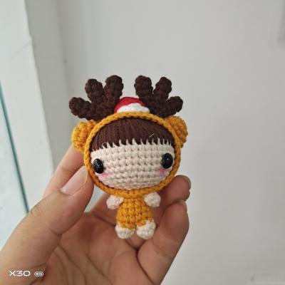 China Japan Yixianqian 2023 100% handmade antler dolls knitted baby toy dolls for kids girls for sale