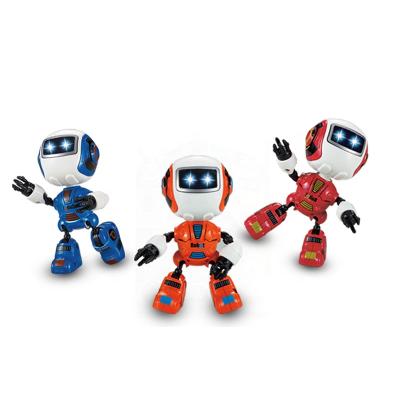 China Battery Operated Toy EN71 Certified New Design Tiny Induction Smart Robot Toy With Light Music AG13 for sale