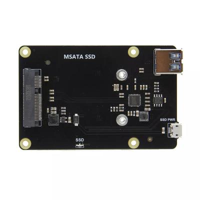 China X850 V3.0 mSATA SSD USB 3.0 SSD Storage Expansion Board For Raspberry Pi 3 B/2B/B+ Models 85mm x 56mm for sale