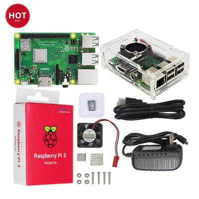 China High Quality Raspberry Pi 3 B Plus Full Starter Kit With Cooling Fan Acrylic Case R03 for sale