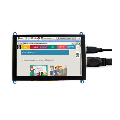 China Electronic Product 5 Inch(H) Capacitive LCD Monitor Touch Screen 800X480 High Resolution For Raspberry Pi for sale