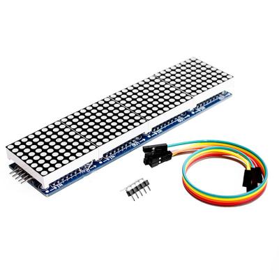 China MAX7219 Dot Matrix Module Microcontroller 4 in one display with 5P line GA2118 for sale