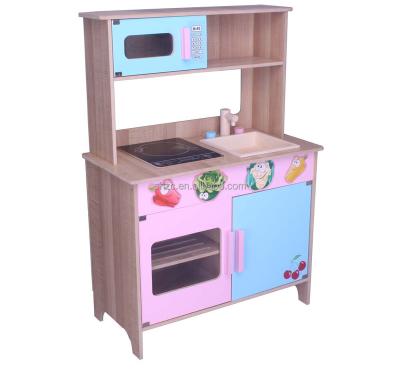 China Easy assembling kids toys wooden material kids playtoys kitchen set toys for sale