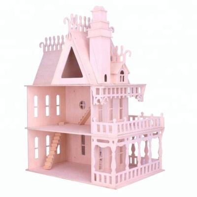 China DIY fun wooden farytail castle for sale