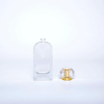 China Personal Care Wholesales Clear Refillable Perfume Glass Bottle 75ml for sale