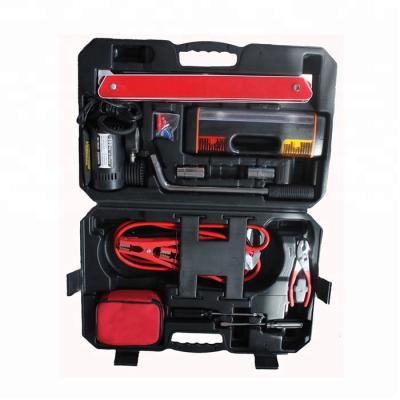 China Workshop/household repair 36 pcs car emergency tool kit with air compressor /car diagnostic tool tool kit for sale