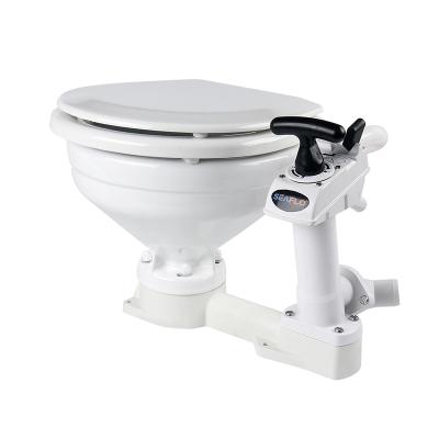 China SEAFLO Manual Double-Flow Marine Smart Toilet Compact Toilet For Yacht Boat Motorhome for sale