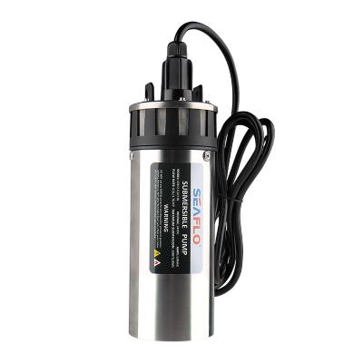 China Drinking Water Treatment Seaflo 12V DC Deep Well Water Pump Submersible Deep Flow 12LPM Solar Pump for sale