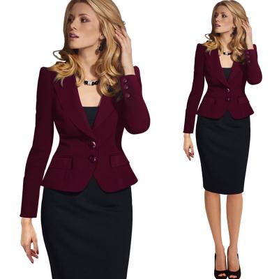 China Anti-wrinkle 2020 autumn women's fashion suit small thin women's spring and jacket for sale