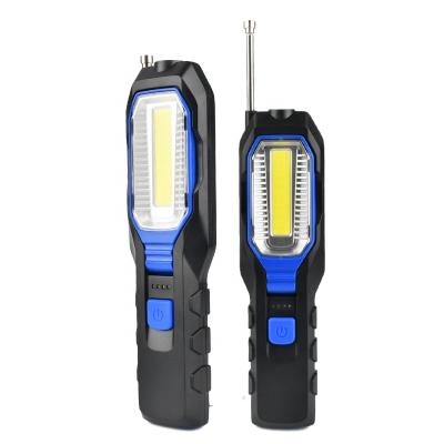 China Wholesale Universal Strong ABS Manufacturer Portable Portable Magnetic COB Led USB Rechargeable Work Light With Telescopic Pick Up Tool for sale