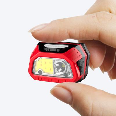 China USB Charging Outdoor Running Rechargeable Led Headlight Torch , Lightweight Rechargeable Sensor Led Headlight Mining Headlamps for sale