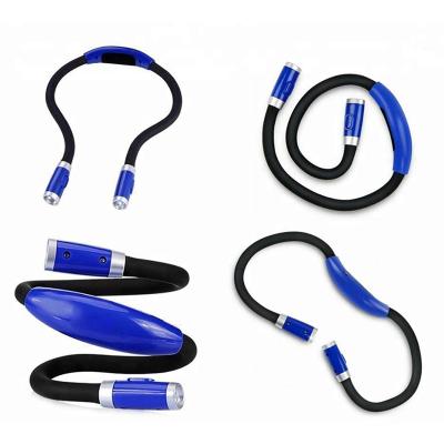 China New modern style foldable led flexible neck book light, Usb rechargeable neck book light for sports for sale