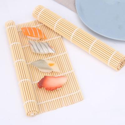 China Exclusively Sustainable Rice Food Japanese Charred Kitchen Tools Bamboo Sushi Rolling Mat for sale