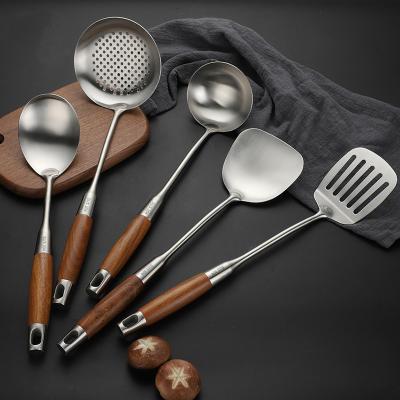 China Sustainable High Productivity Custom 5 Piece Unique Professional Wooden Spurtle Restaurant Kitchen Utensils for sale