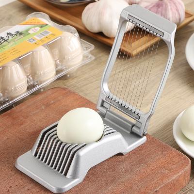 China Sustainable Top Selling Customized New Style Hard Kitchen Tool Cutter Boiled 3 In 1 Single Egg Slicer for sale