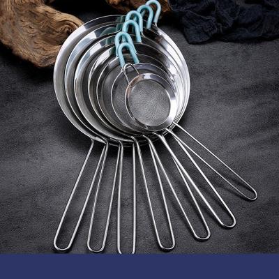 China Sustainable Quality Product Selling Kitchen Milk Stainless Steel Well Small Tea Mesh Strainer for sale