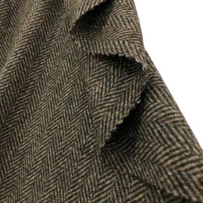 China 580g/m Anti Pill Vintage England Style Suit Fabric 70% Wool Fabric Herringbone Available Sales for sale