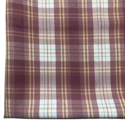 China Wicking 2%spandex 98%polyester 260gsm all season light pink check spandex suit fabric beautiful for sale