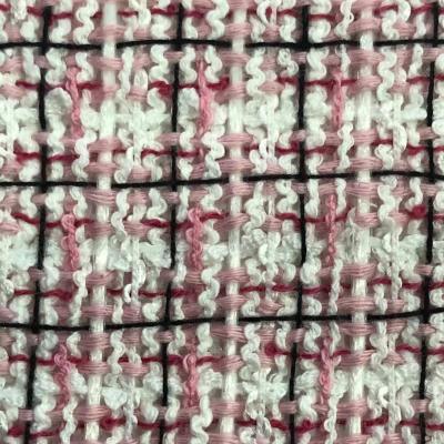 China Wicking 328GSM All Seasons Fabrics Beautiful Pink Tweed Apparel And Home Textile Upholstery Fabric for sale