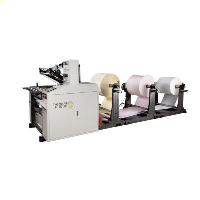 China Shops Printing and Rewinding Machine Taurus Thermal Paper Slitting Machine Price Effect Formula Factory 3 Layers for sale