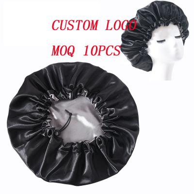 China Plain Customize Reversible Satin Hair Cowls and Matching Durags and Headbands for Wigs for sale