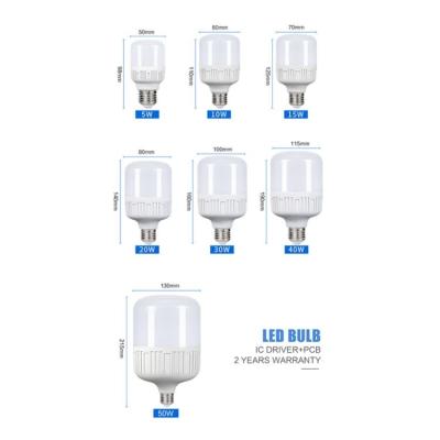 China Residential factory wholesale low price 20w 30w 40w 50w led cylinder pillar bulb light for sale