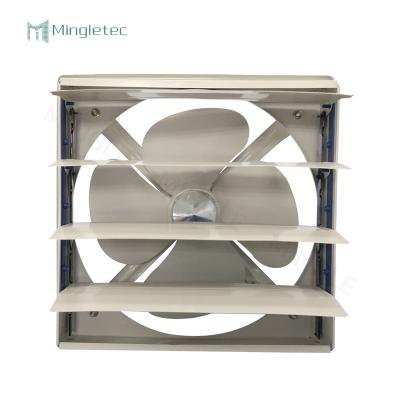 China 25-40 10 Inch Ventilation Manufacturing Electric Industrial Exhaust Fan With Shutter for sale