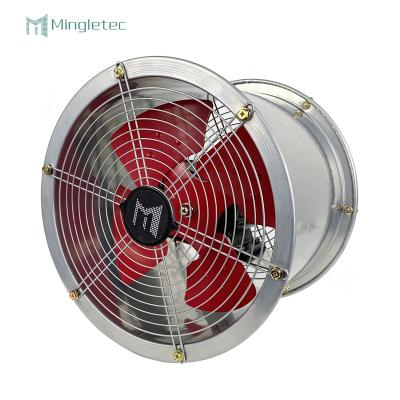 China Hotels 8 10 12 14 16 20 24 Inch Wholesale Wall Mounted Industrial Ventilation Fan Axial Duct Fans for sale