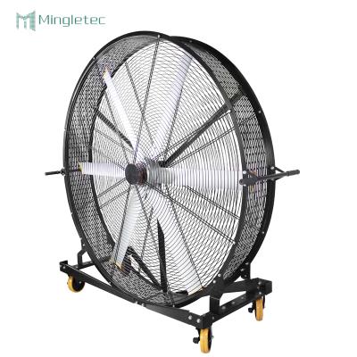 China Hotels Industrial Commercial High Power Ventilation Exhaust Gym Floor Drum Moving Rolling Fan for sale