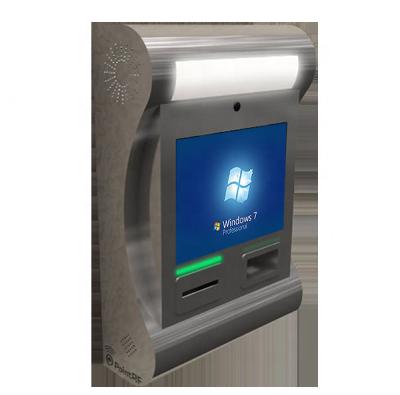 China SJ11 Wall Mounted Touch Screen Stainless Steel Payment And Display Kiosk 15 Inch for sale