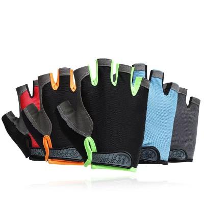 China Cheap wholesale unisex unisex silicone outdoor fitness cushioning breathable half-finger racing gloves for sale