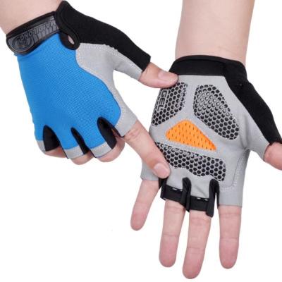 China Amazon Unisex Hot Sales Thickened Silicone Half-finger Anti-slip Sports Gloves For Fitness Retraining Weightlifting for sale